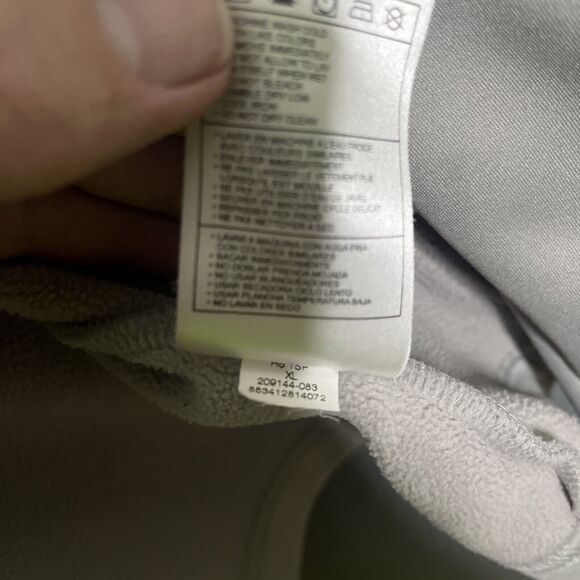 Nike Air Men's Size XL Gray and Red Fleece Lining Zip-Up Hoodie‎ Fits Like 3XL - Picture 7 of 11